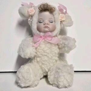 5" Reproduced Sugar Britches "Sugar Lump" as a Stuffed Baby Lamb